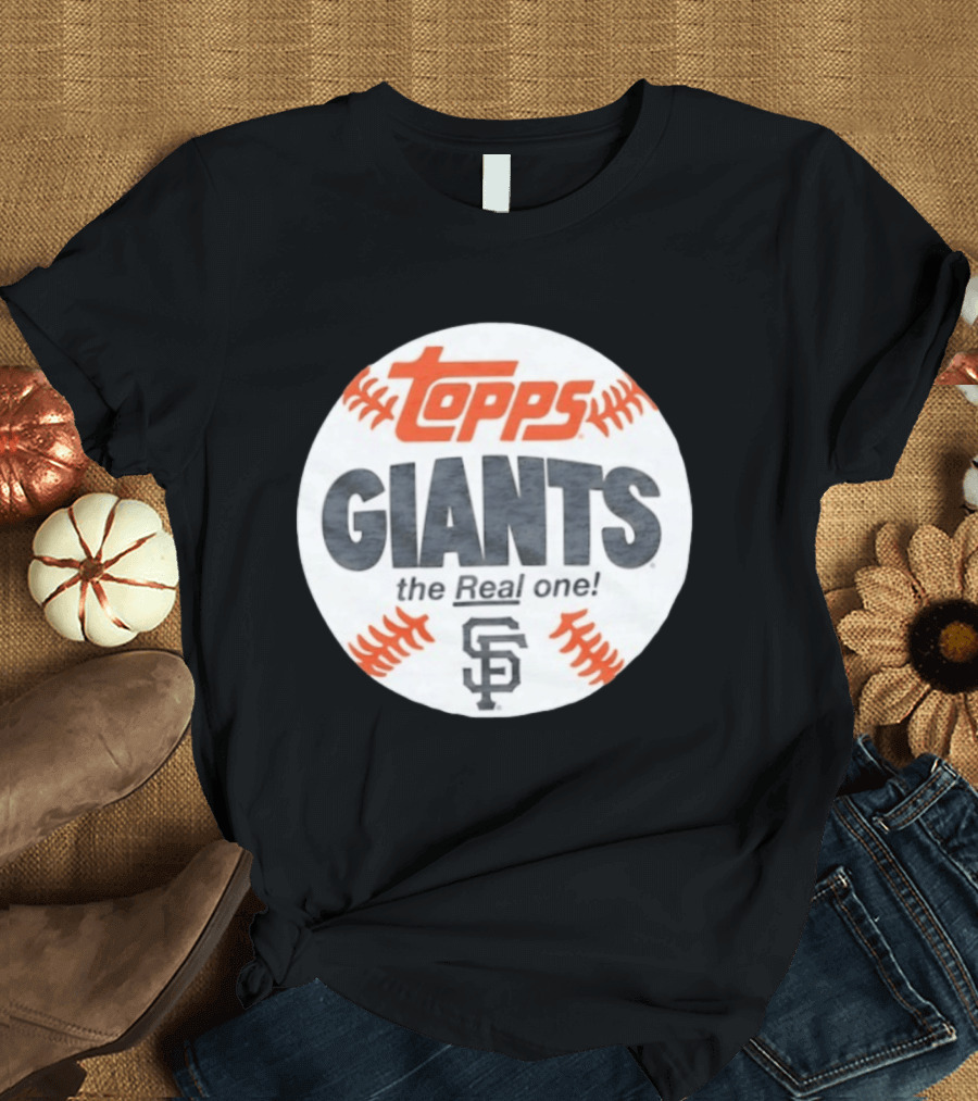 Topps Giants The Real One SF Baseball Collaboration T-Shirt