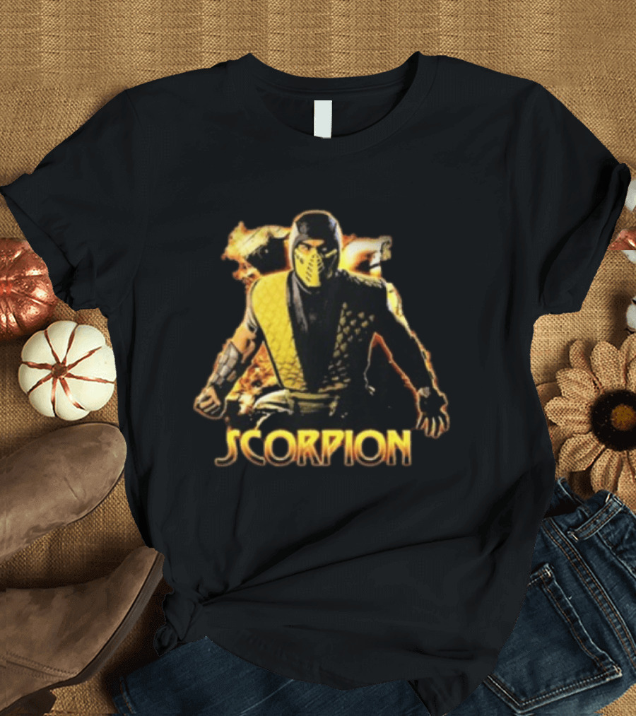 Scorpion Get Over Here Mortal Kombat Character Fan T-Shirt