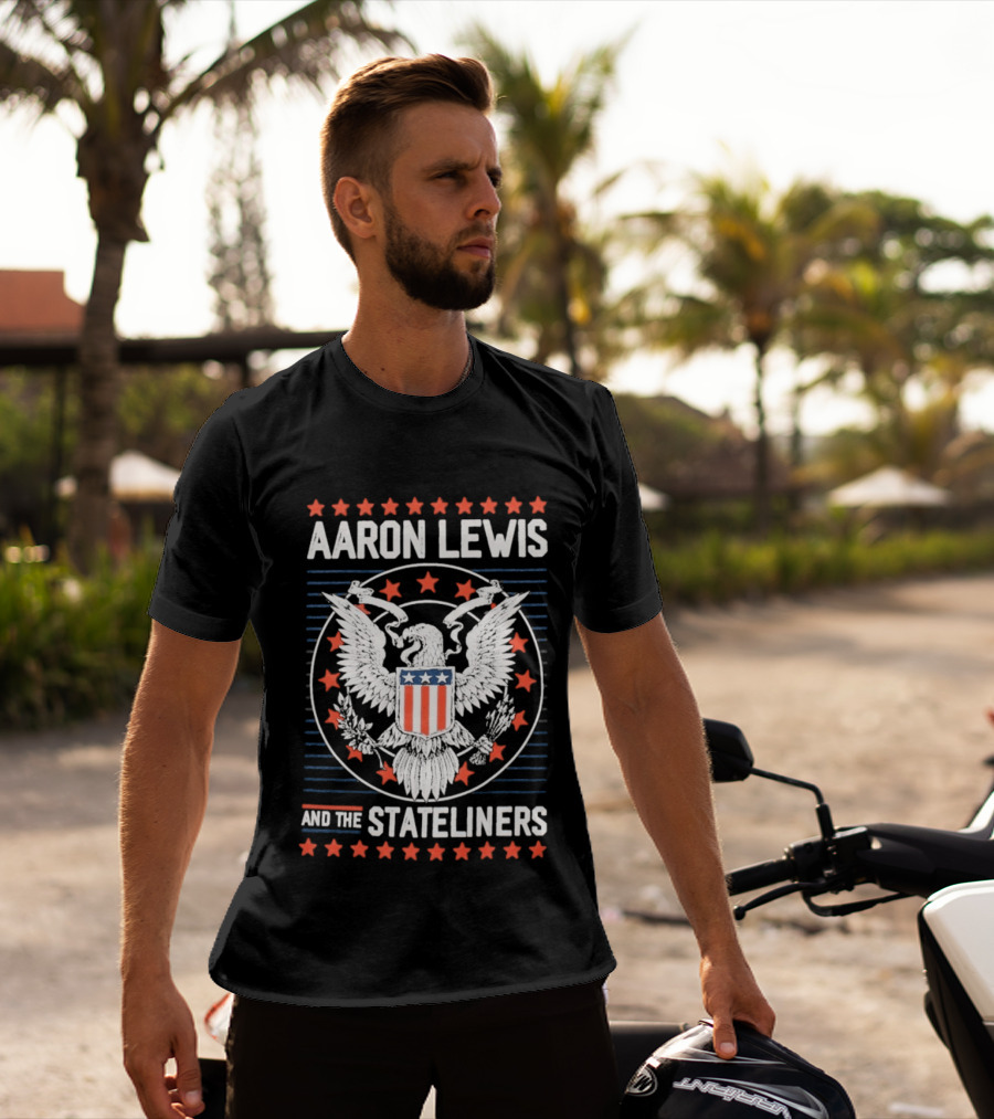 Aaron Lewis And The Stateliners Eagle American Stars T-Shirt