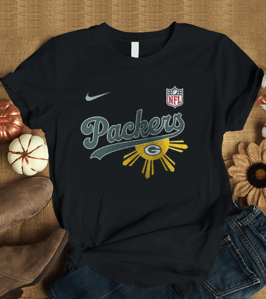 Nike NFL Green Bay Packers Filipino Sun Heritage T-Shirt