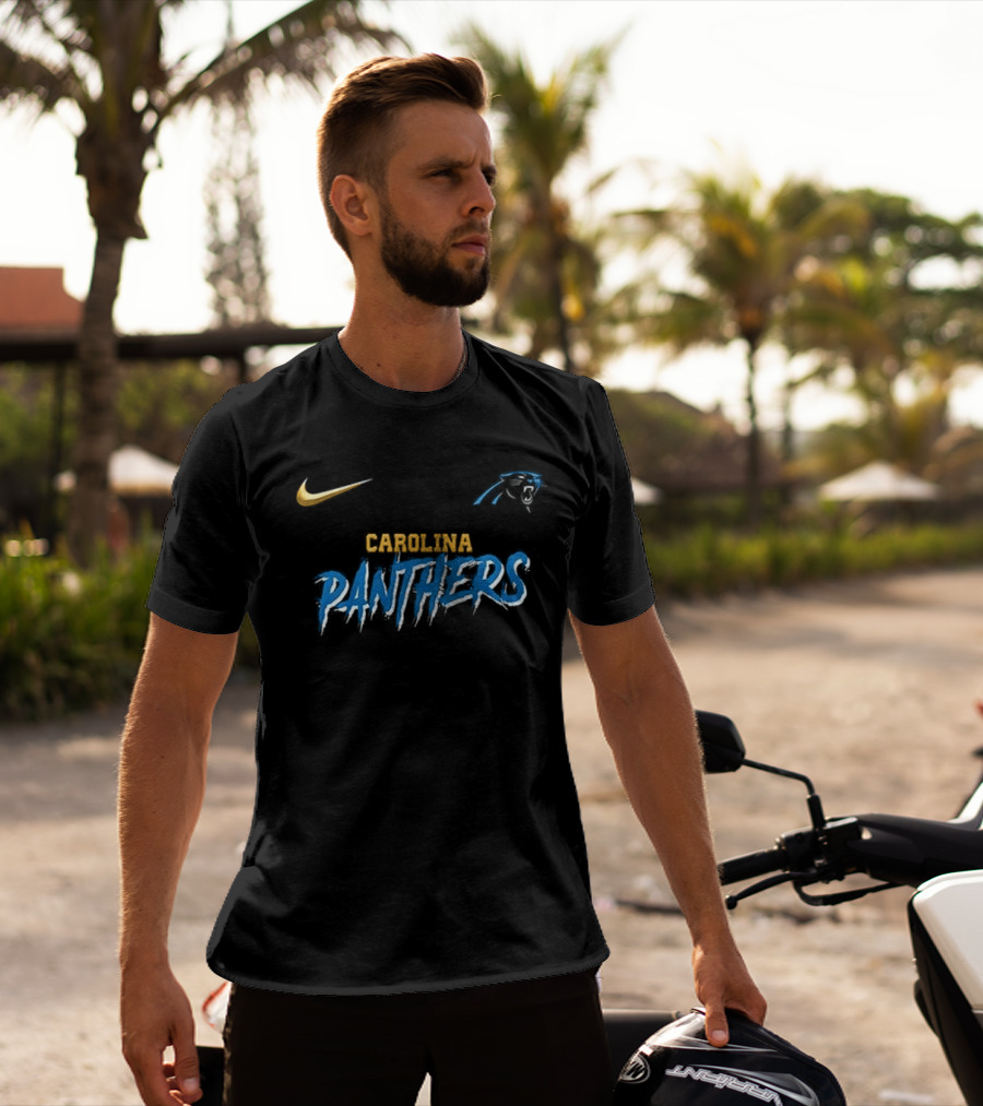 Carolina Panthers Fear Me If You Dare Cartoon Nike Puss In Boots T-Shirt