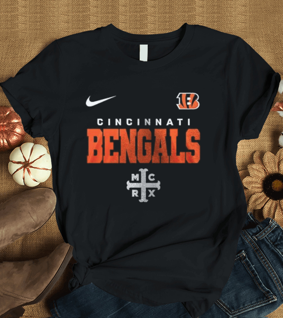 Cincinnati Bengals My Chemical Romance Black Parade Nike Collab T-Shirt
