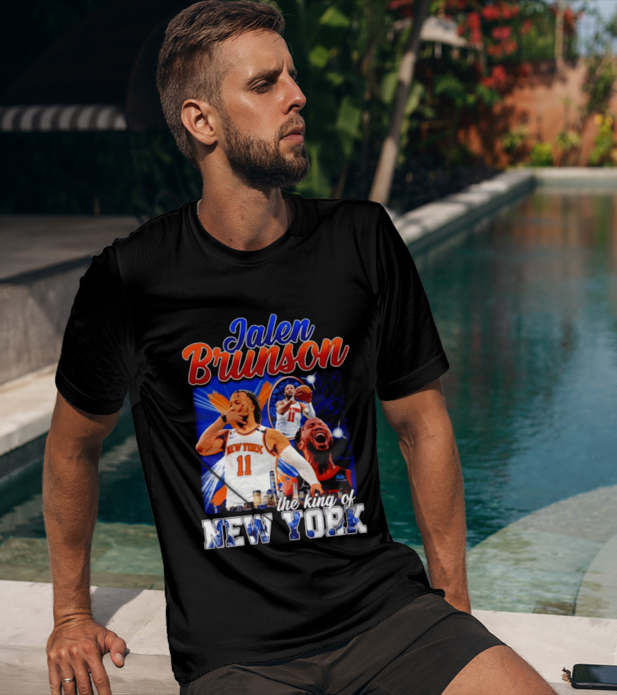 Jalen Brunson The King Of New York New York Knicks Basketball T-Shirt