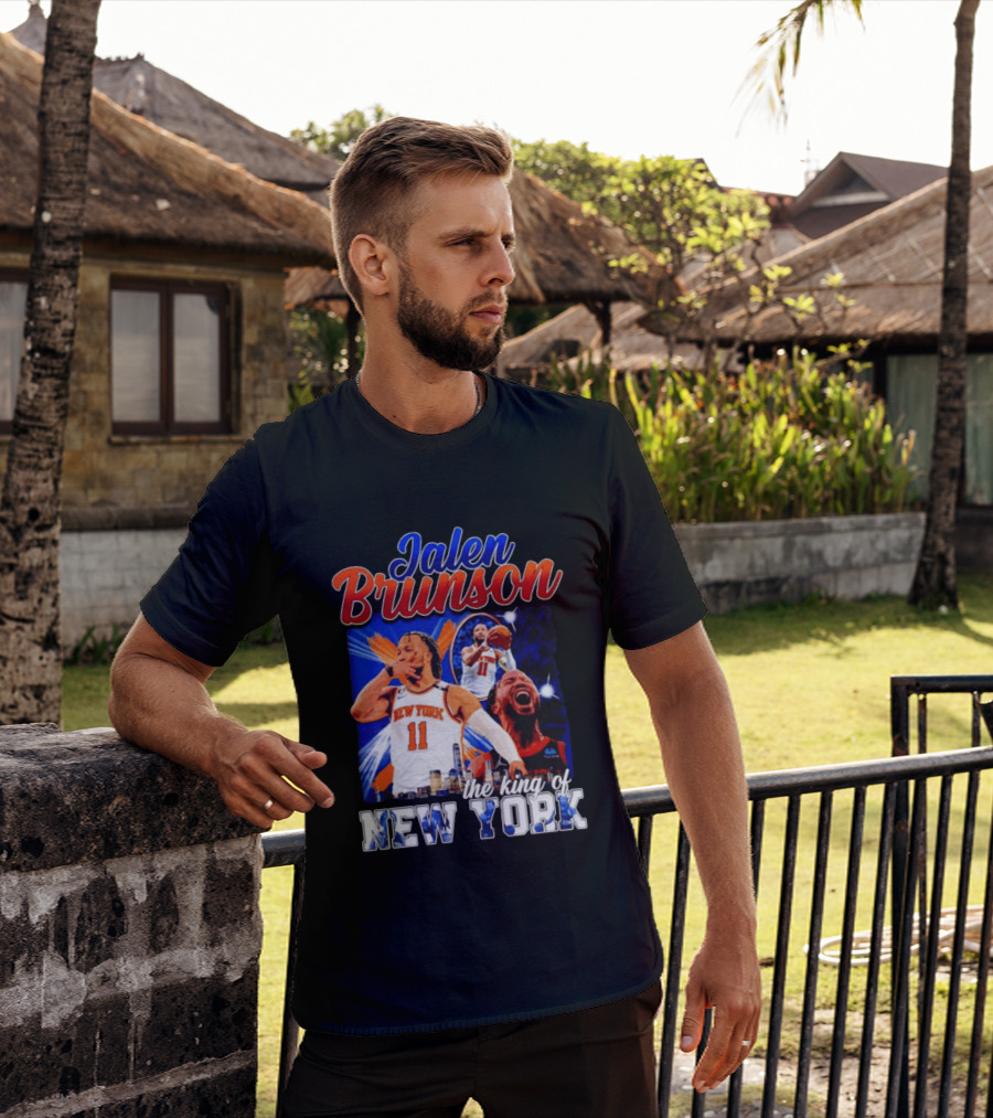 Jalen Brunson The King Of New York New York Knicks Basketball T-Shirt