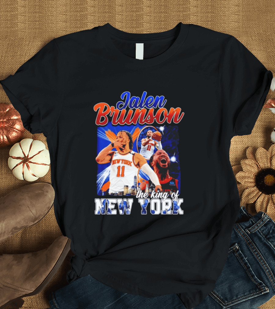 Jalen Brunson The King Of New York New York Knicks Basketball T-Shirt