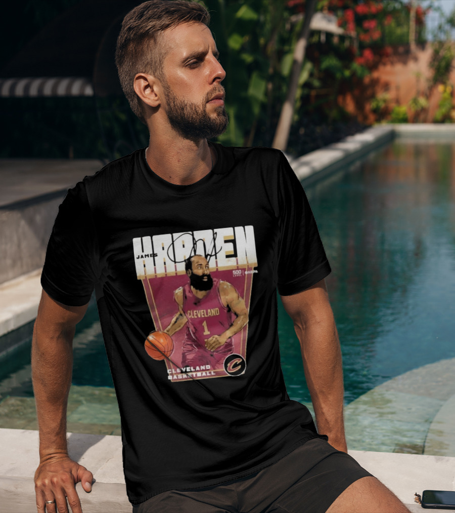 James Harden Cleveland Basketball 500 Level NBA Signature Edition T-Shirt
