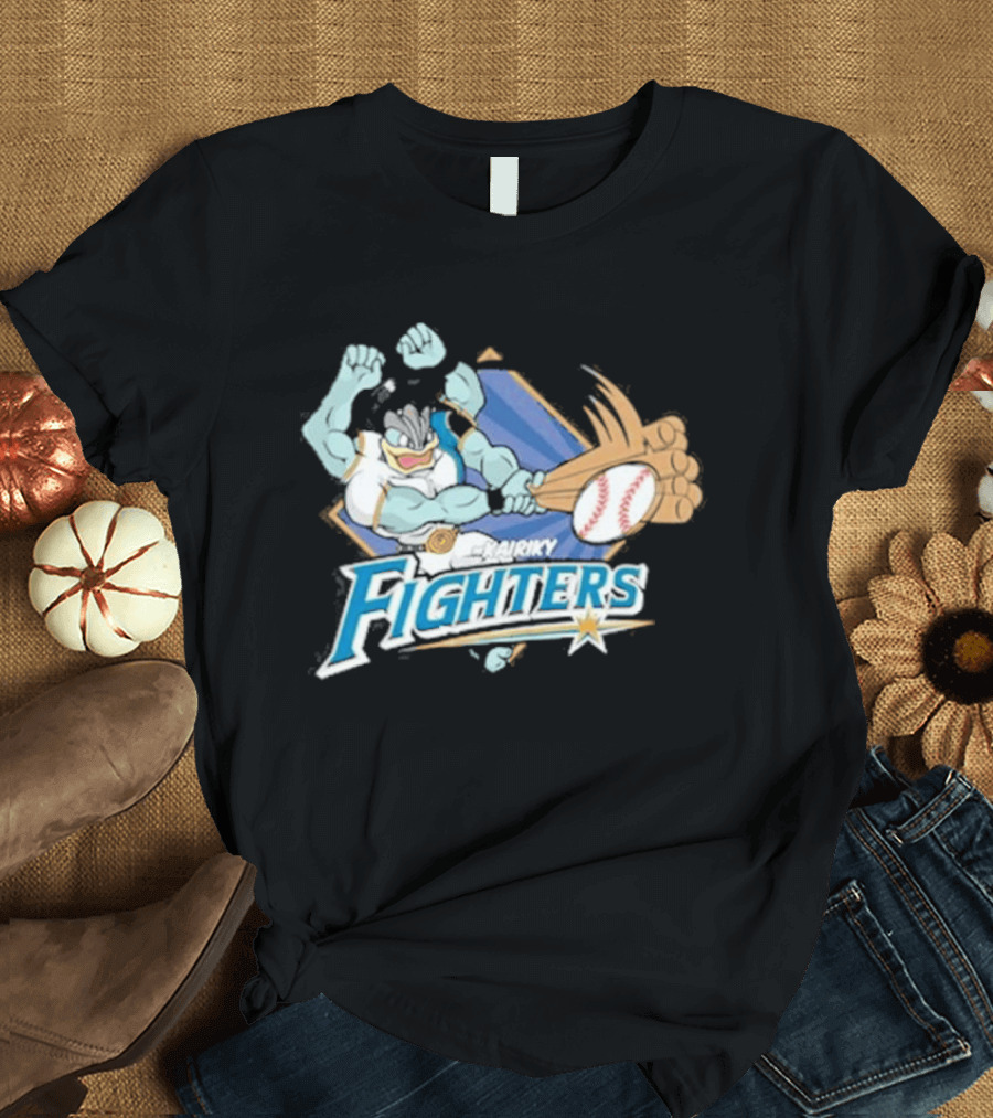 Hokkaido Nippon Ham Fighters Machamp Baseball T-Shirt