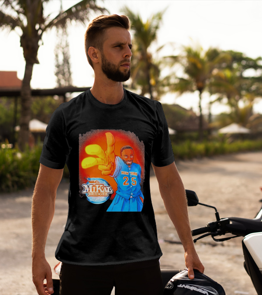 New York 25 Mikal Bridges No Longer Ghost Files T-Shirt