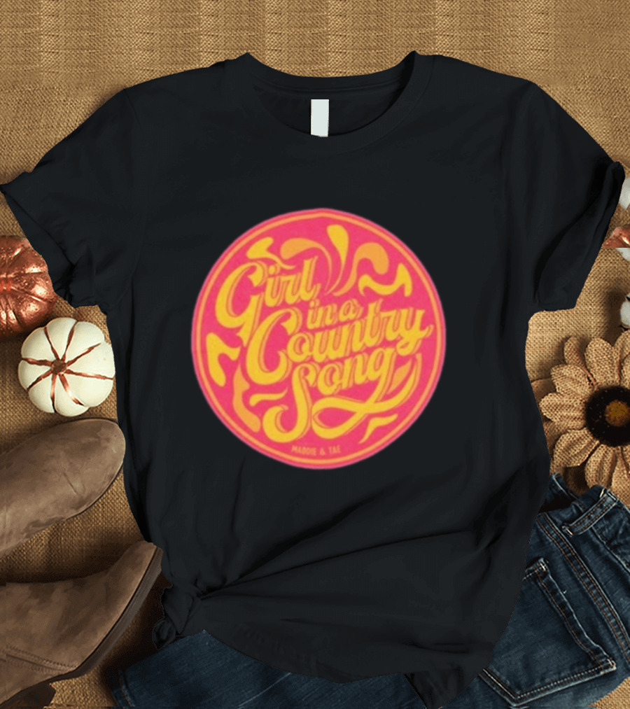 Maddie & Tae Girl In A Country Song Retro Pop T-Shirt