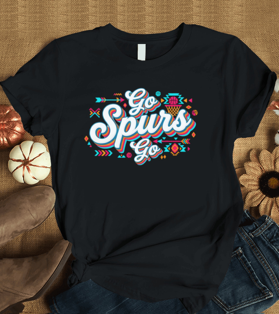 Go Spurs Go Basketball Southwest Vibes T-Shirt