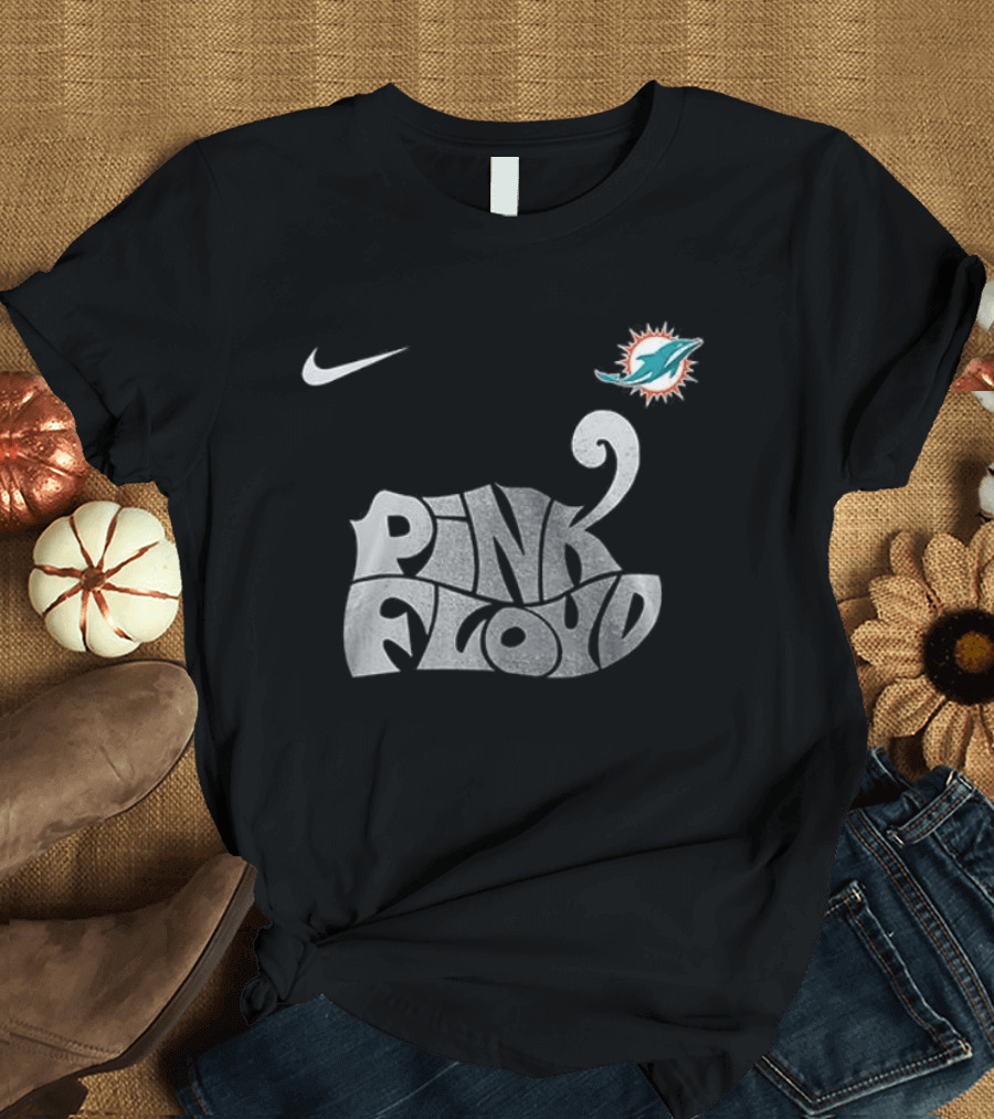 Nike Miami Dolphins Pink Floyd The Dark Side Of The Moon Collaboration T-Shirt