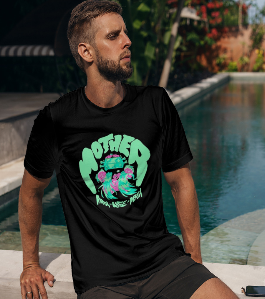 Mother Birth Life Death Neon Psychedelic T-Shirt