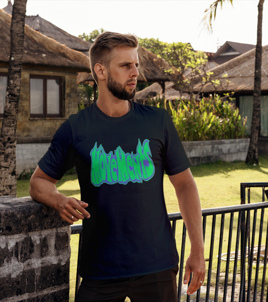 Movements Back In My Ways Neon Vaporwave Style Font T-Shirt