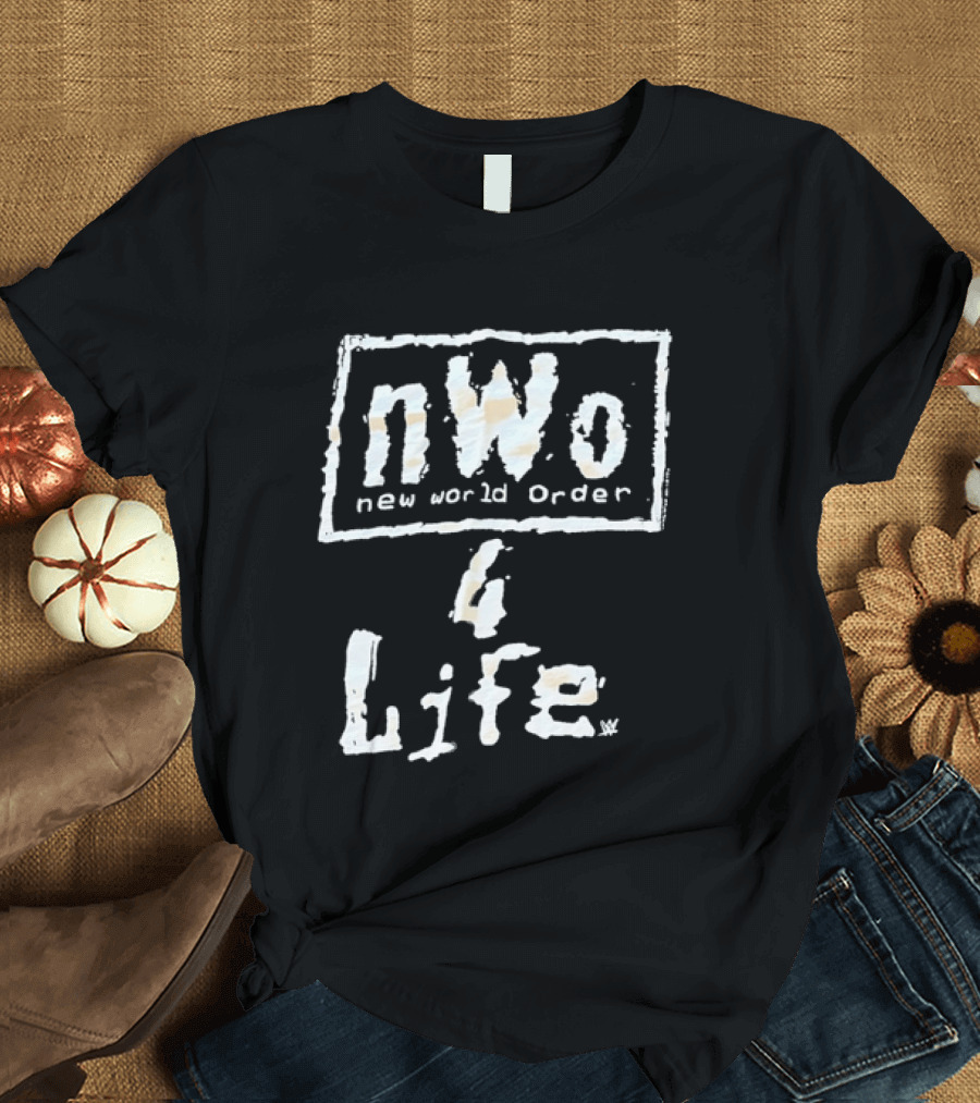 New World Order NWo 4 Life Wrestling Nostalgia Fan Favorite T-Shirt