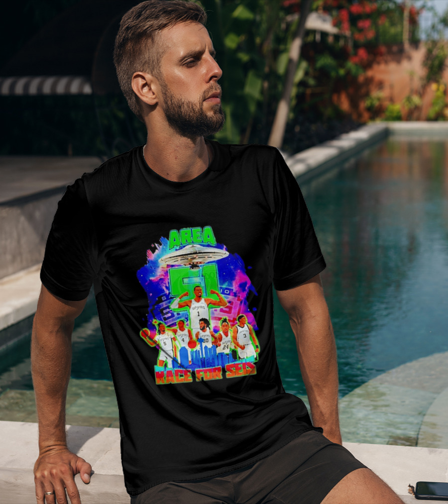 Area 51 Spurs San Antonio Race For Seis T-Shirt