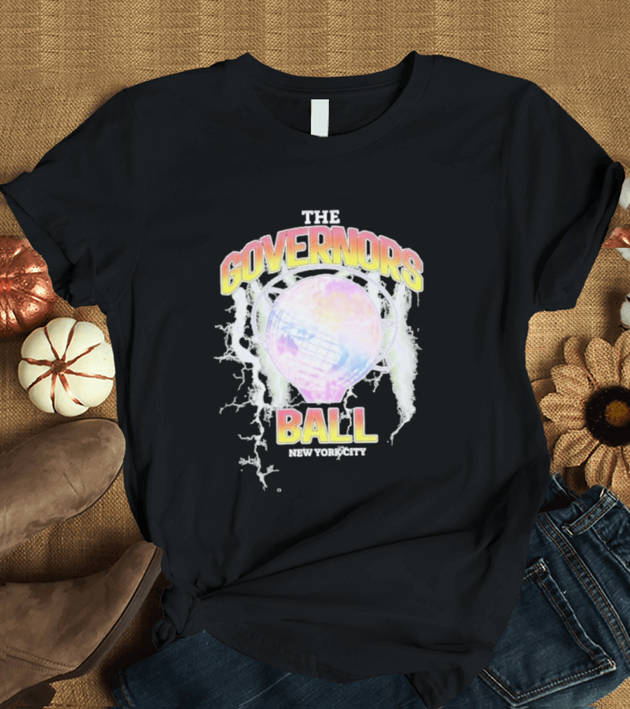The Governors Ball New York City Lightning Globe Festival T-Shirt