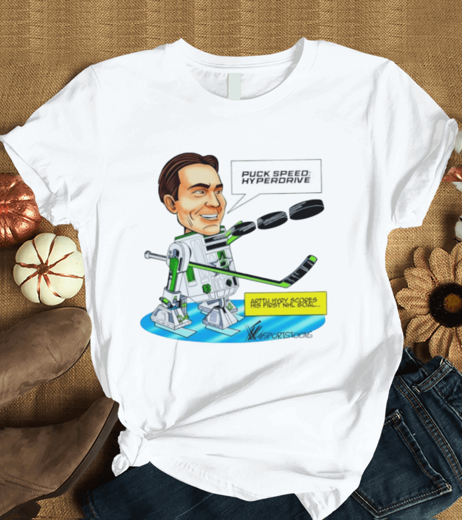 Arttu Hyry Puck Speed R2 D2 Dallas Stars First NHL Goal T-Shirt