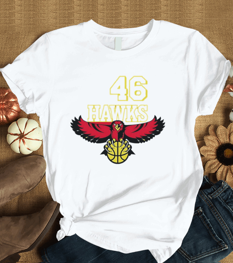 Atlanta Hawks 46 Iconic Basketball Team T-Shirt