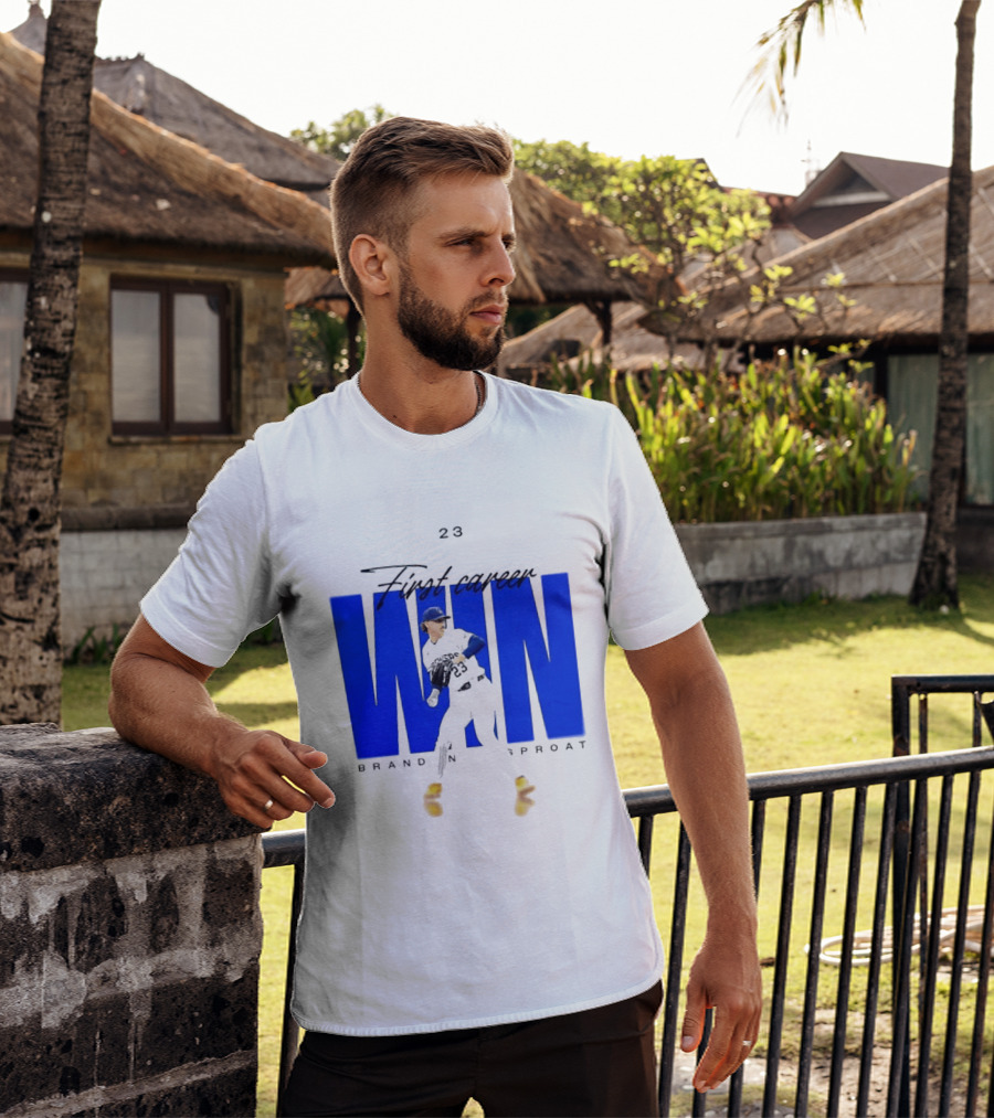 Brandon Sproat 23 Brewers First Career Win T-Shirt