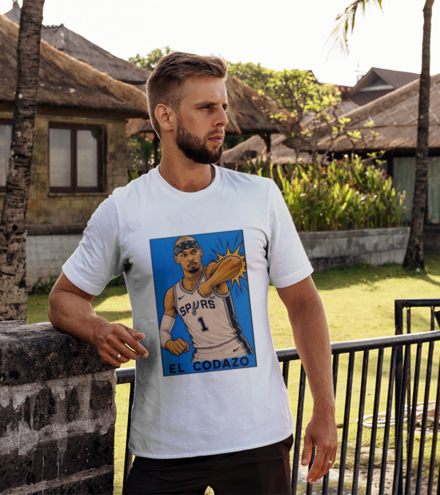El Codazo Spurs NBA Card San Antonio Basketball Player T-Shirt