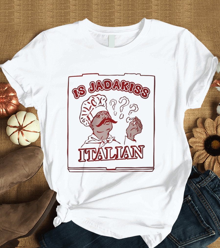 Is Jadakiss Italian Chef Moustache Question Marks T-Shirt
