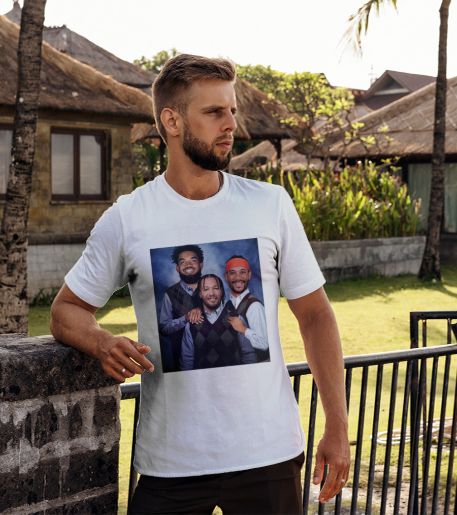 Karl Anthony Towns Jalen Brunson Josh Hart Step Brothers Argyle Sweater T-Shirt