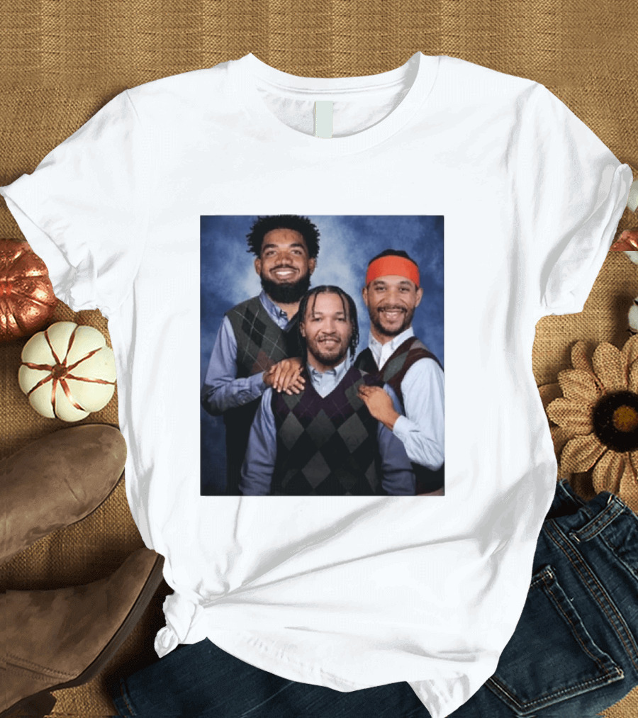 Karl Anthony Towns Jalen Brunson Josh Hart Step Brothers Argyle Sweater T-Shirt