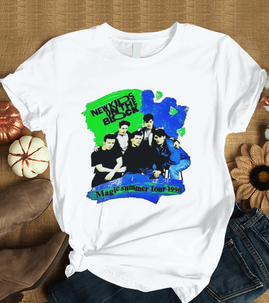 New Kids On The Block Magic Summer Tour 1990 Vintage Concert T-Shirt