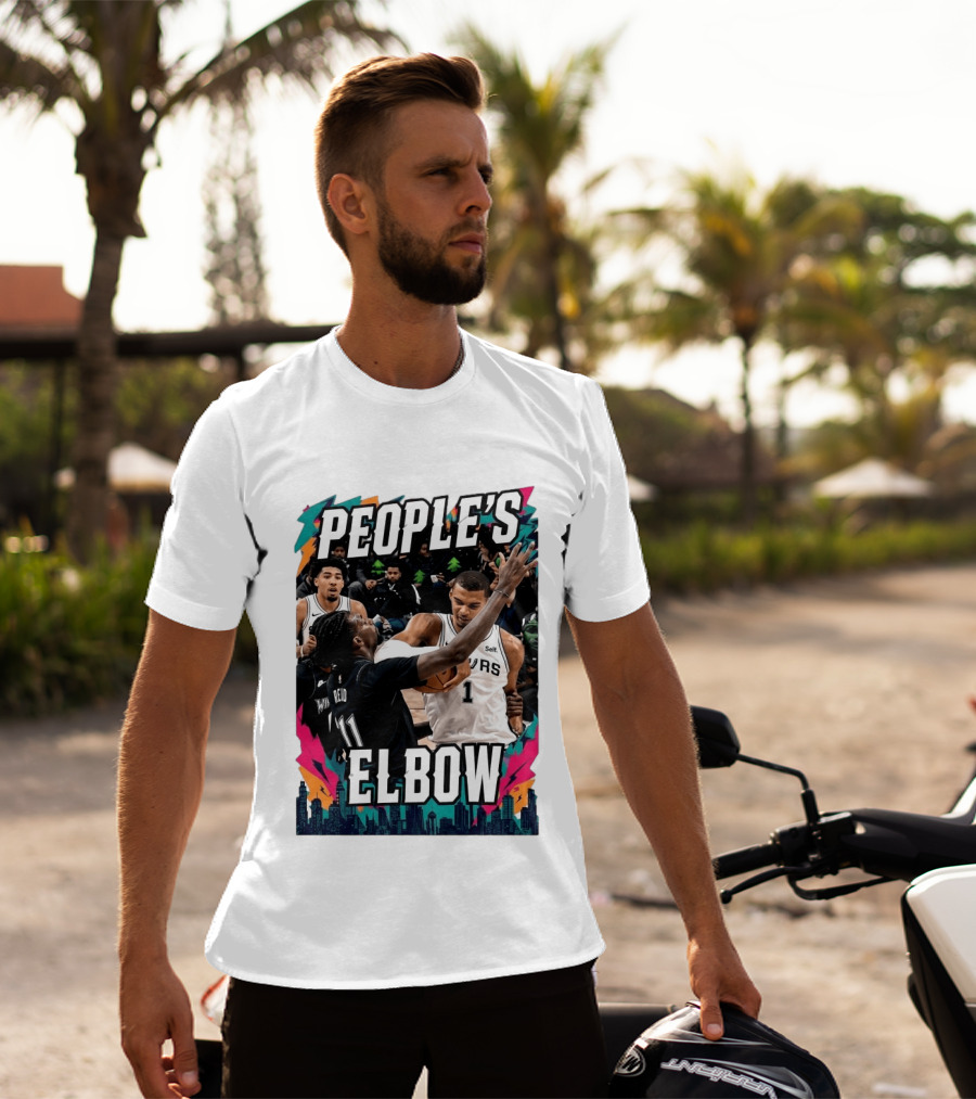People's Elbow Wemby Spurs Vs Naz Reid Wolves T-Shirt