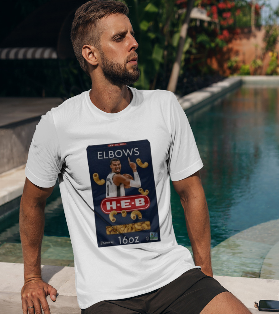 Victor Wembanyama Spurs HEB Elbows Meme 16oz Box T-Shirt