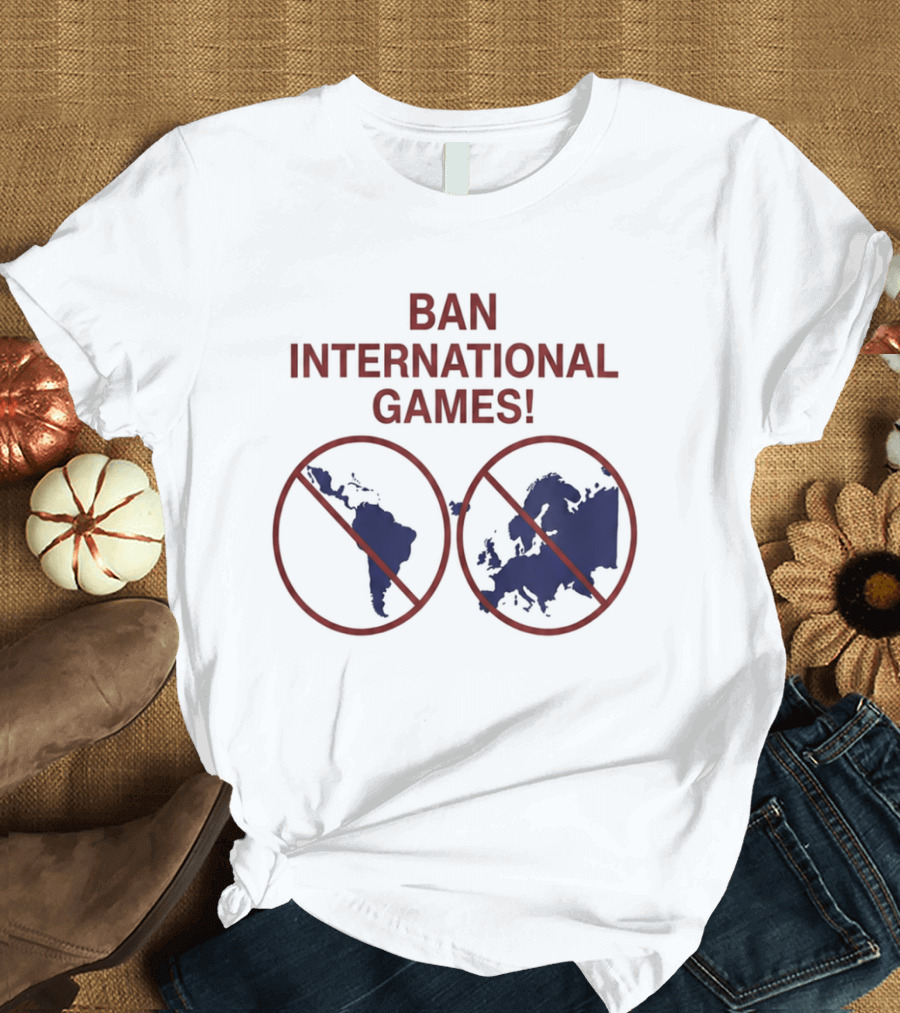 Ban International Games America Europe Map Circles T-Shirt