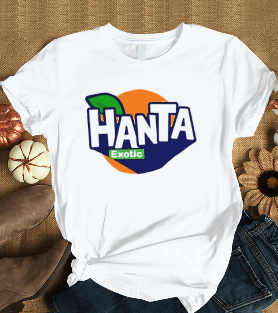 Hanta Exotic Fanta Leaf Orange T-Shirt