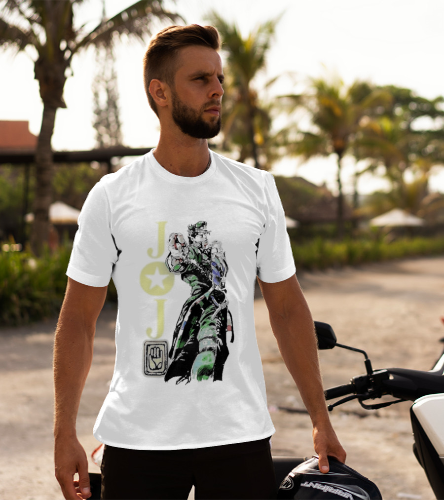 Jojo Jotaro Kujo Star Emblem Anime T-Shirt