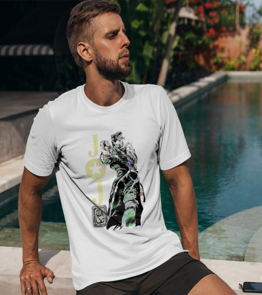 Jojo Jotaro Kujo Star Emblem Anime T-Shirt
