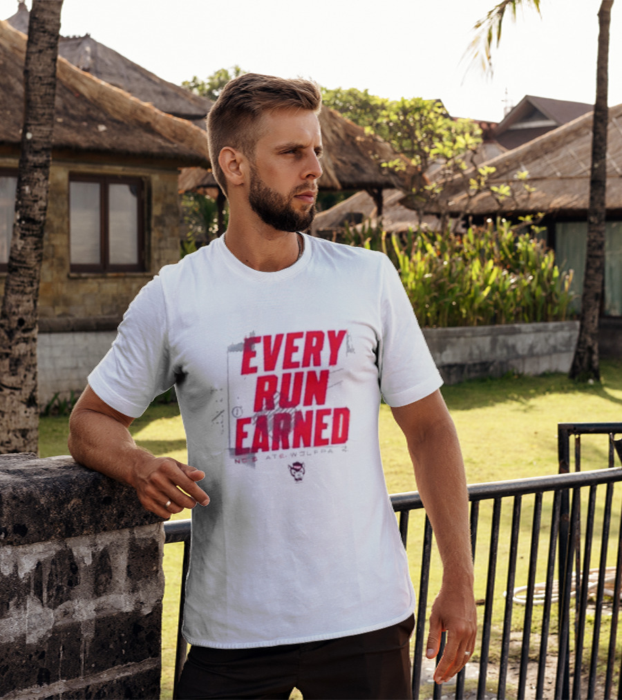 NC State Wolfpack Every Run Earned T-Shirt