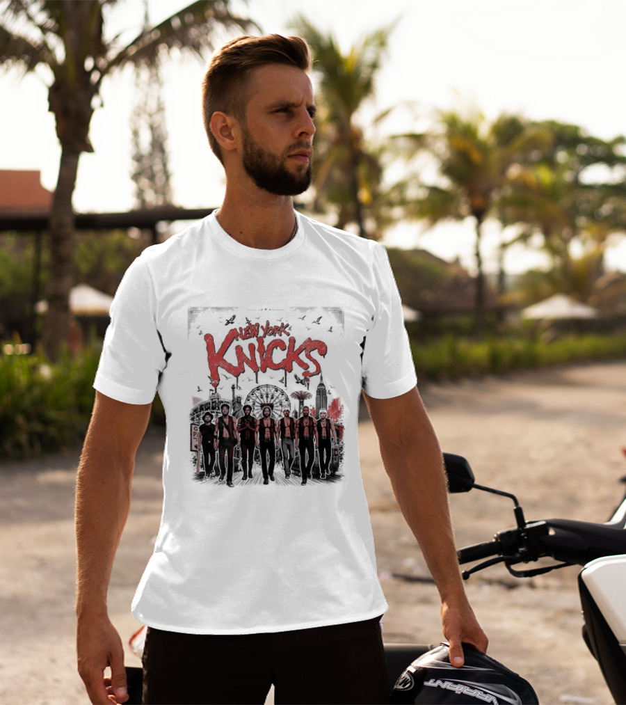 New York Knicks The Warriors Coney Island Ferris Wheel Skyline T-Shirt
