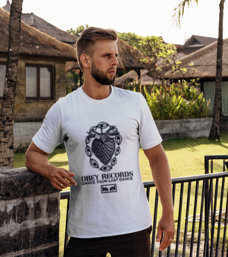 Obey Records Garden Heavyweight Music Art Collection T-Shirt