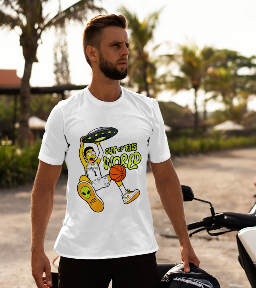 Victor Wembanyama San Antonio Spurs Out Of This World Alien Basketball T-Shirt