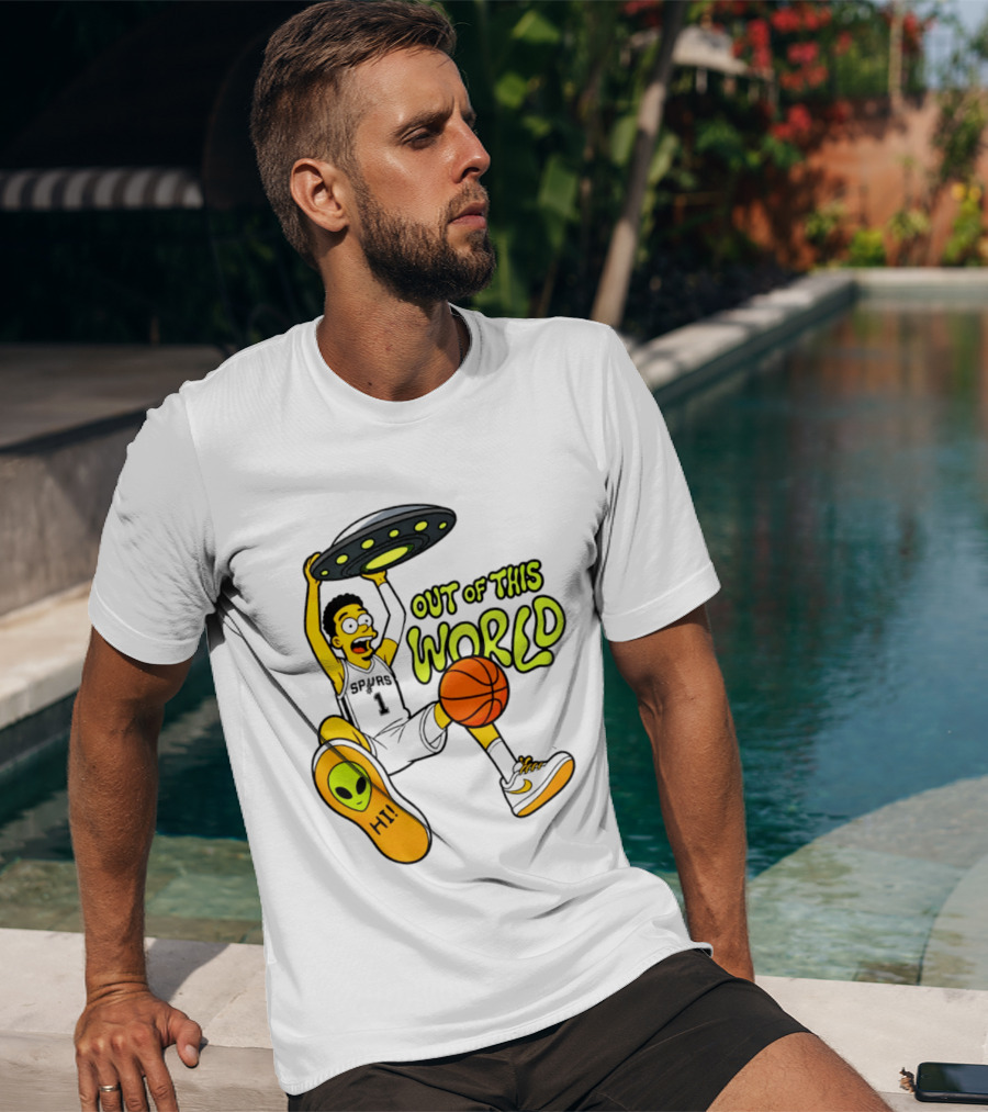 Victor Wembanyama San Antonio Spurs Out Of This World Alien Basketball T-Shirt