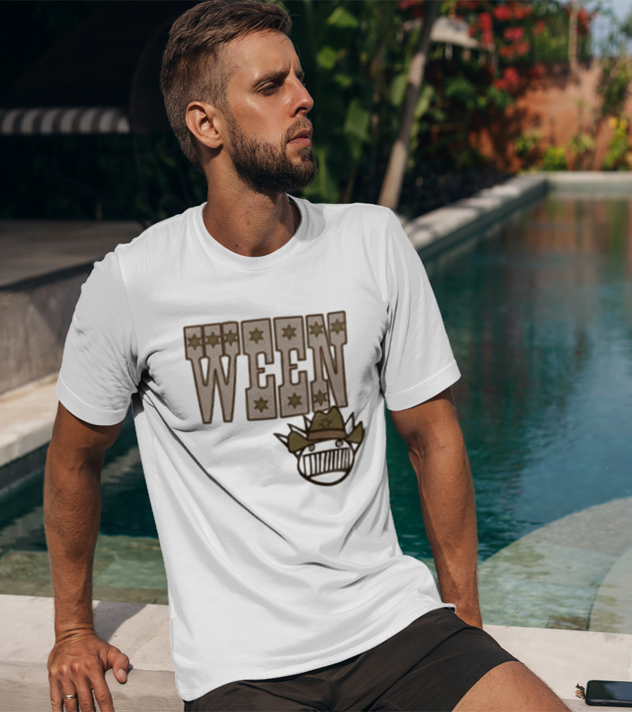 Ween 12 Golden Country Greats Tour Cowboy Hat Stars T-Shirt