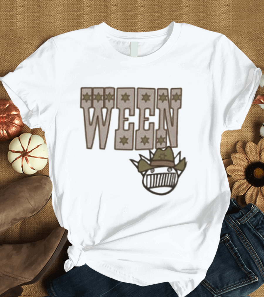 Ween 12 Golden Country Greats Tour Cowboy Hat Stars T-Shirt