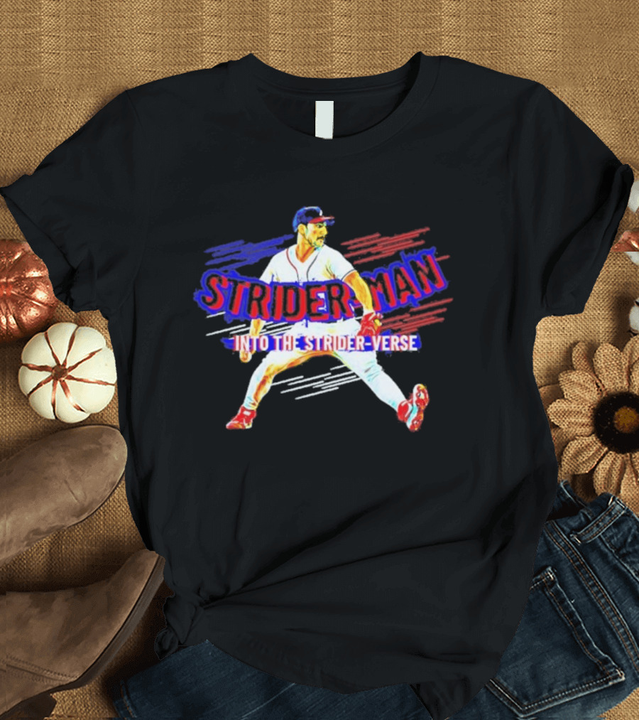 Atlanta Braves Strider Man Into The Strider Verse T-Shirt