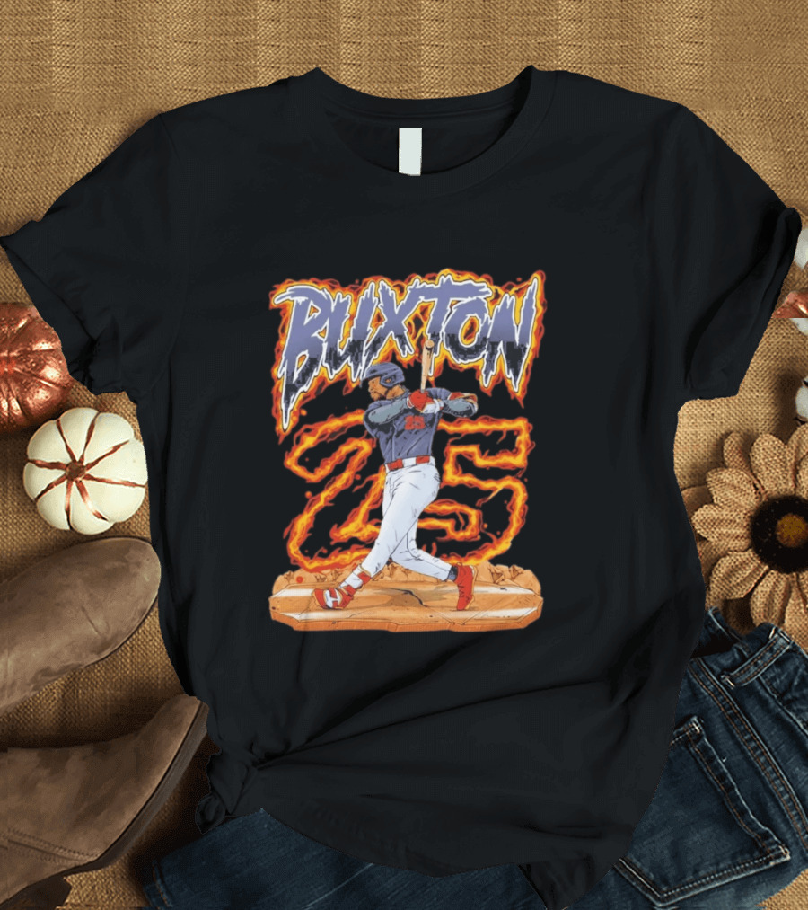 Buxton 25 Blazing Baseball Slugger T-Shirt