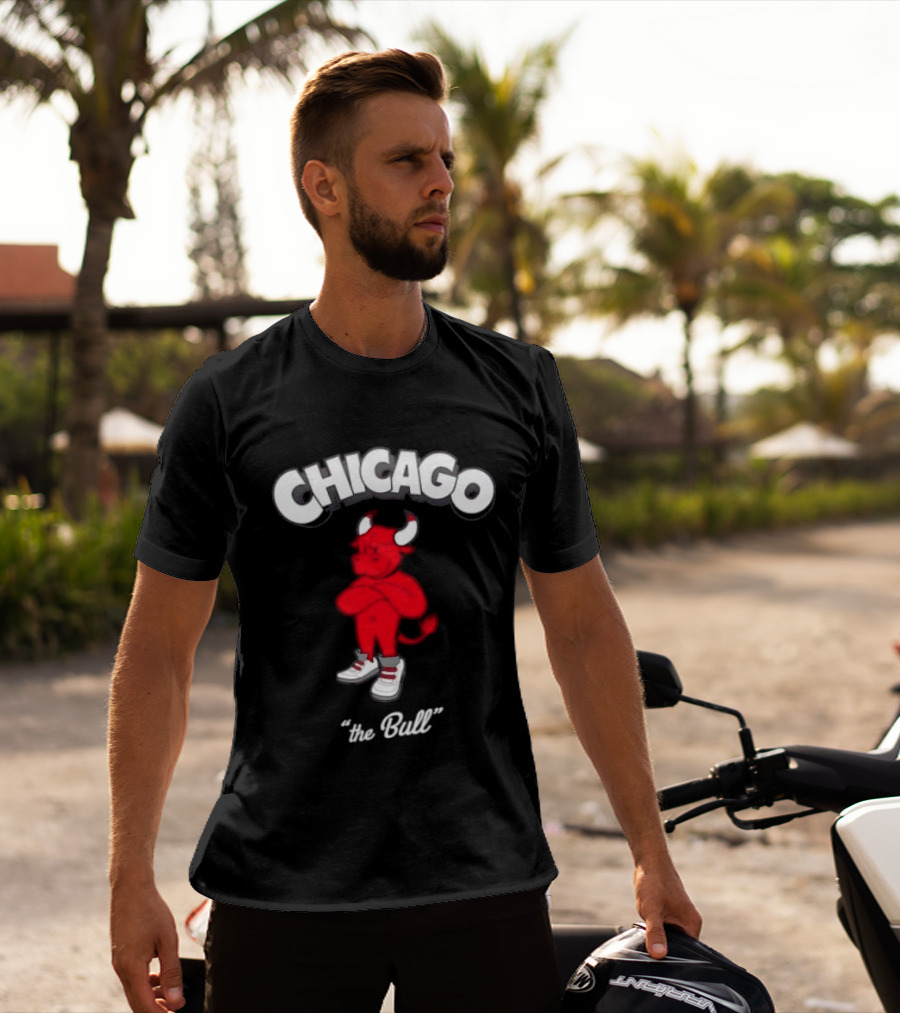 Chicago Bulls Toon Bull NBA Cartoon T-Shirt