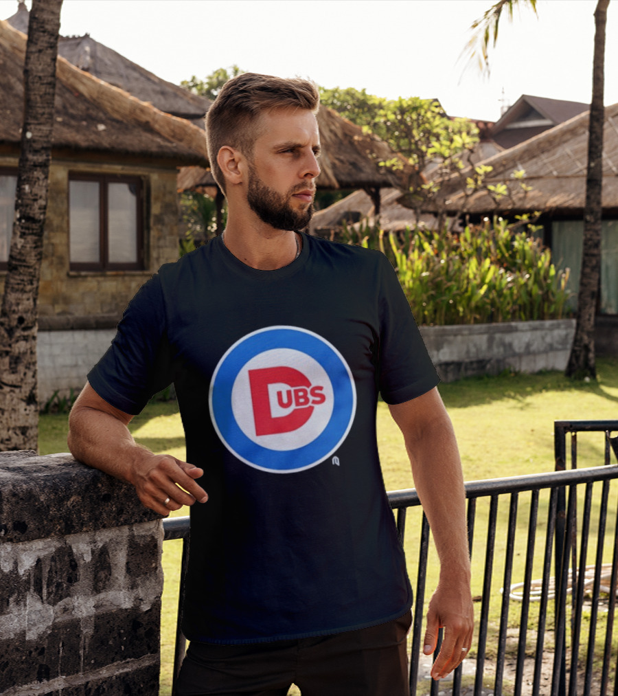Chicago Dubs Cubs Logo Mashup Circle T-Shirt