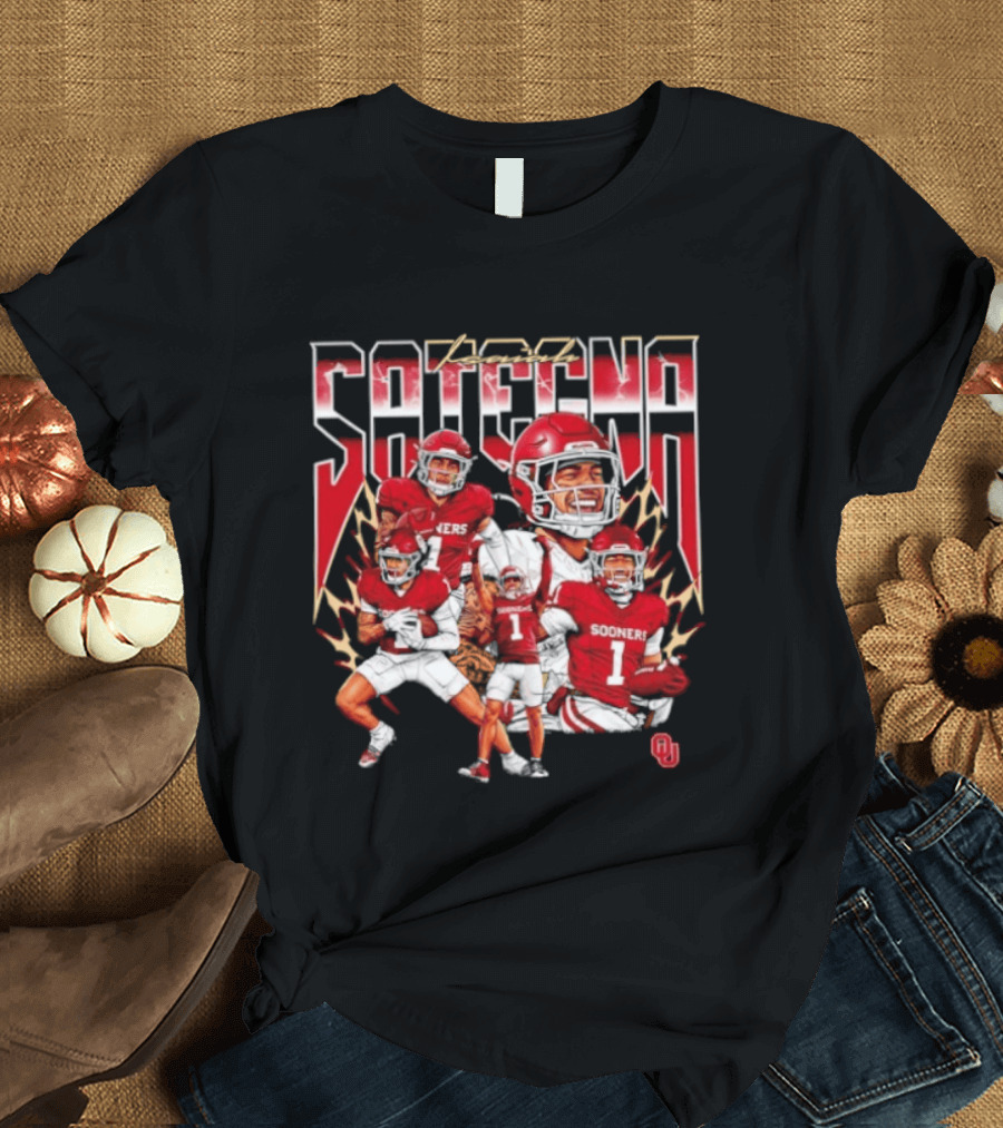 Isaiah Sategna III Oklahoma Sooners Football Sooners OU T-Shirt