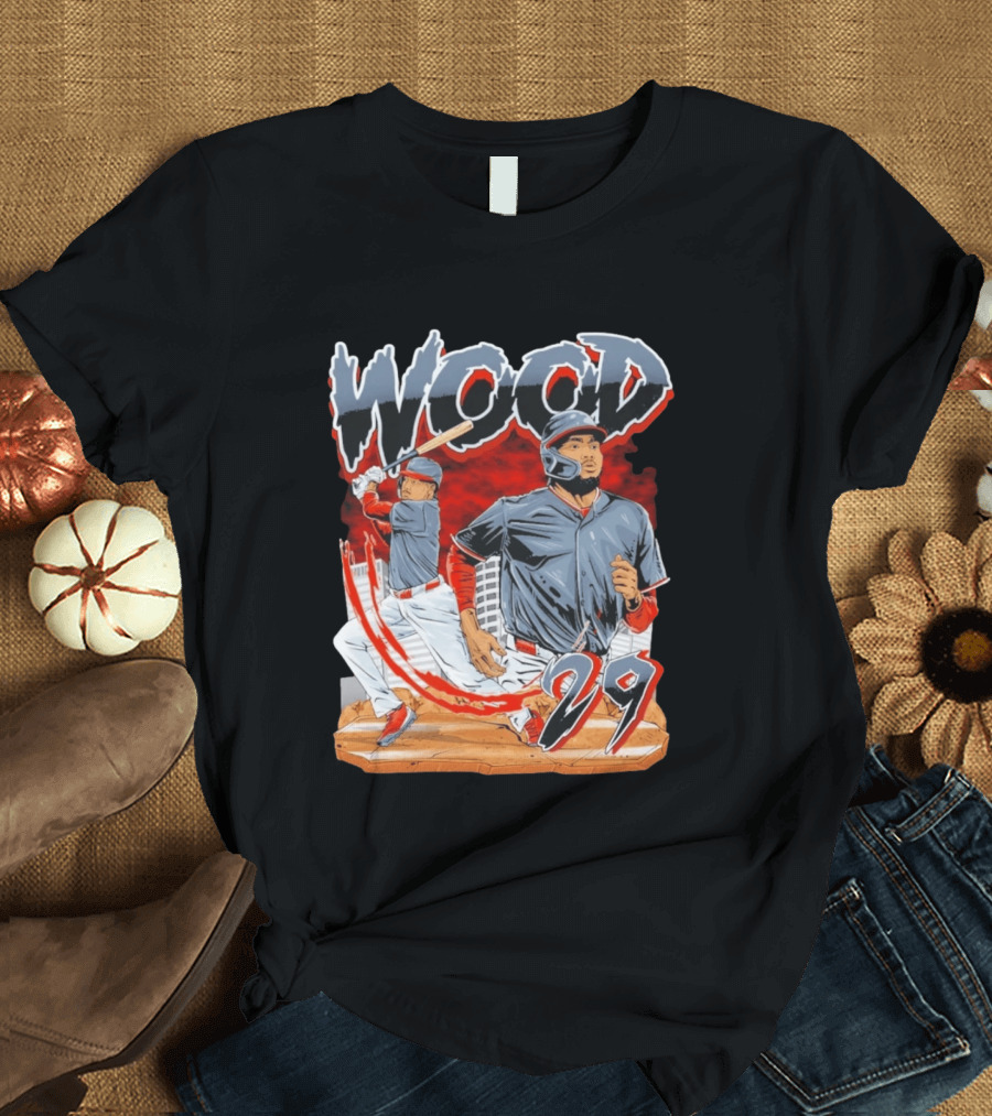Wood 29 Baseball Euphoria Debut Action Scene T-Shirt