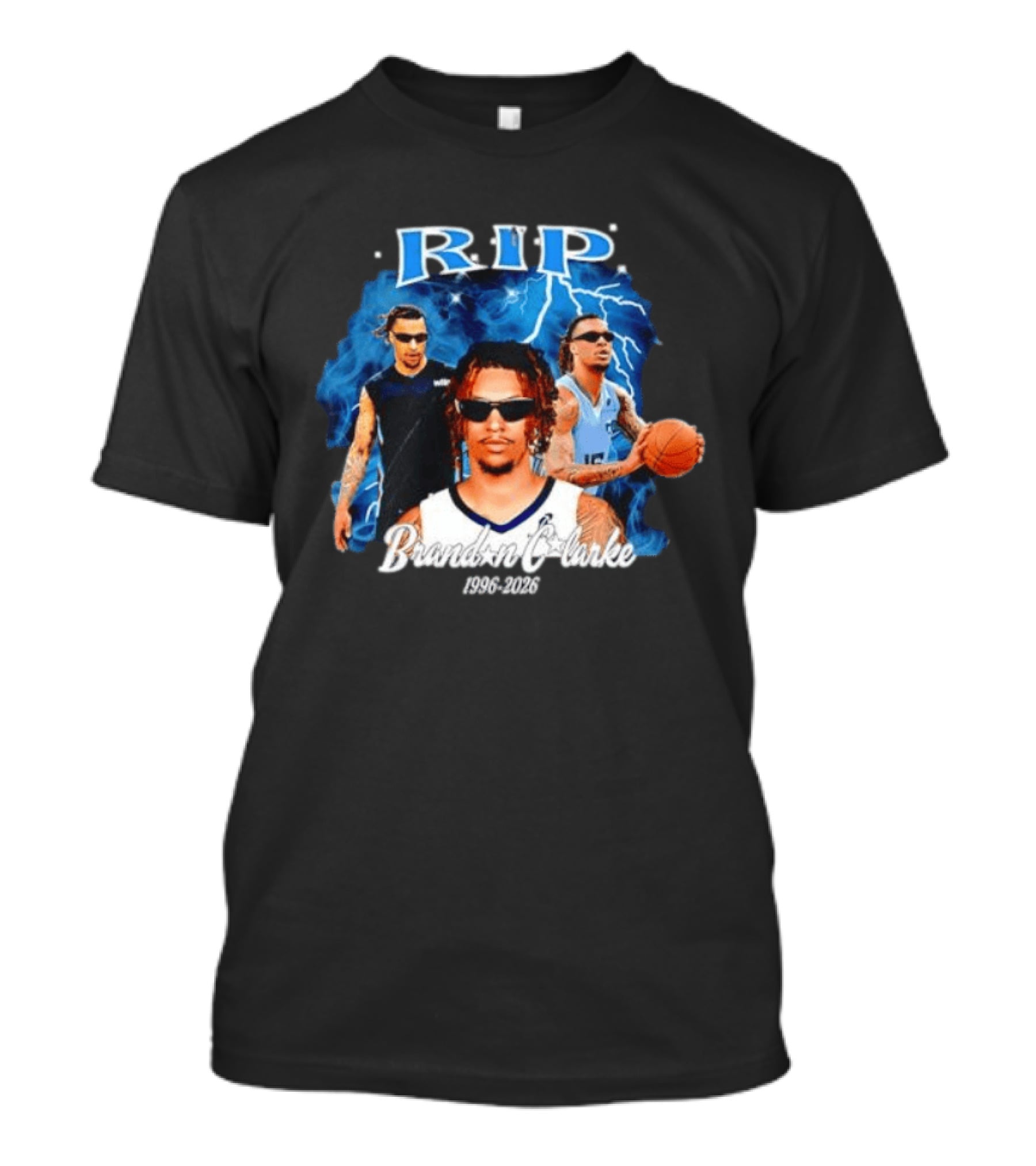 RIP Brandon Clarke 1996 2026 Memphis Grizzlies NBA Players Commemorative T-Shirt