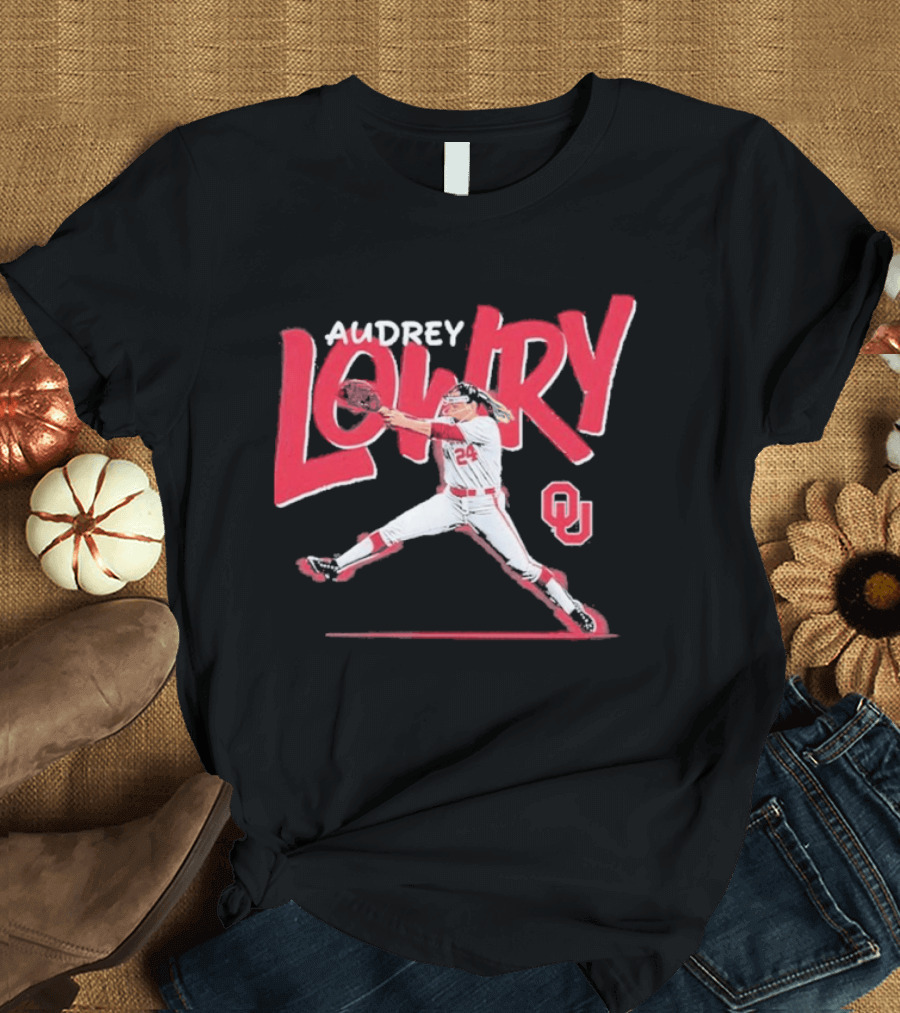 Audrey Lowry Oklahoma Sooners Softball OU 24 T-Shirt