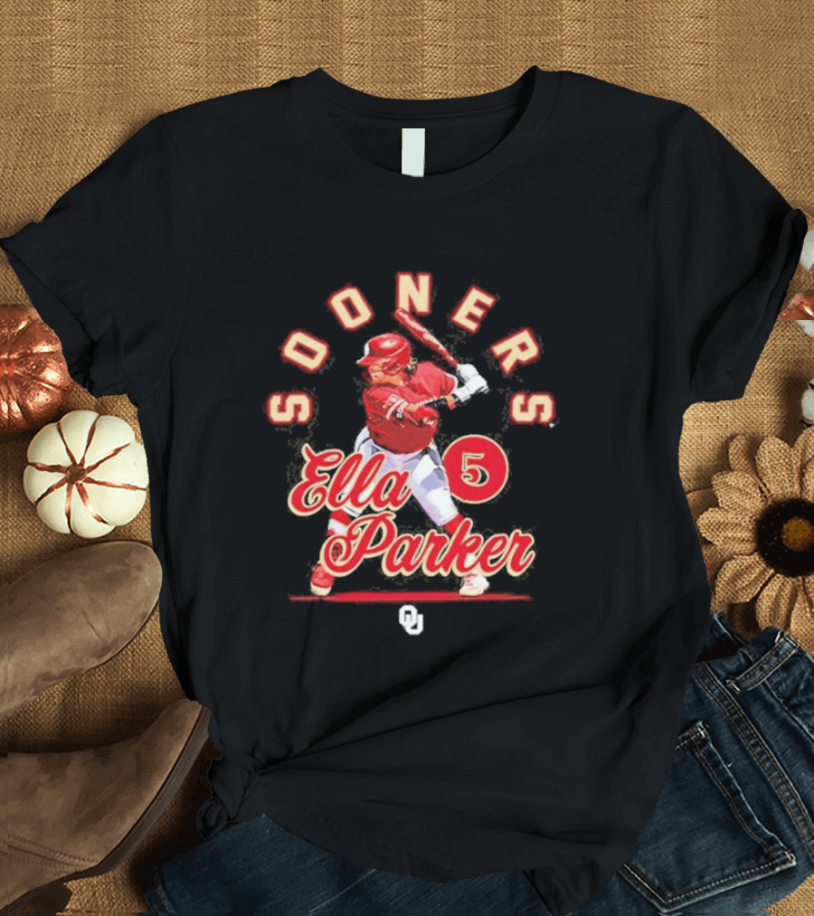 Sooners Softball Ella Parker 5 Oklahoma Player T-Shirt